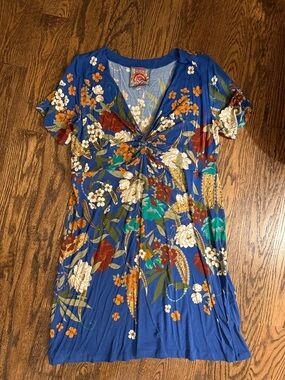 Johnny Was Tee Bee Twist Front Swing Dress